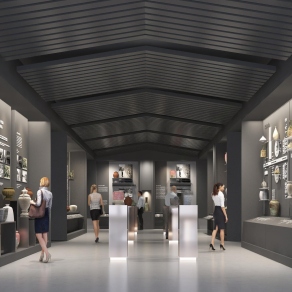 新中式博物馆3D模型下载